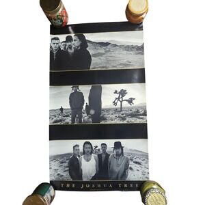 U2 The Joshua Tree Vintage‎ 1987 Promo Poster 19x33 Island Records Rock Pop Ad